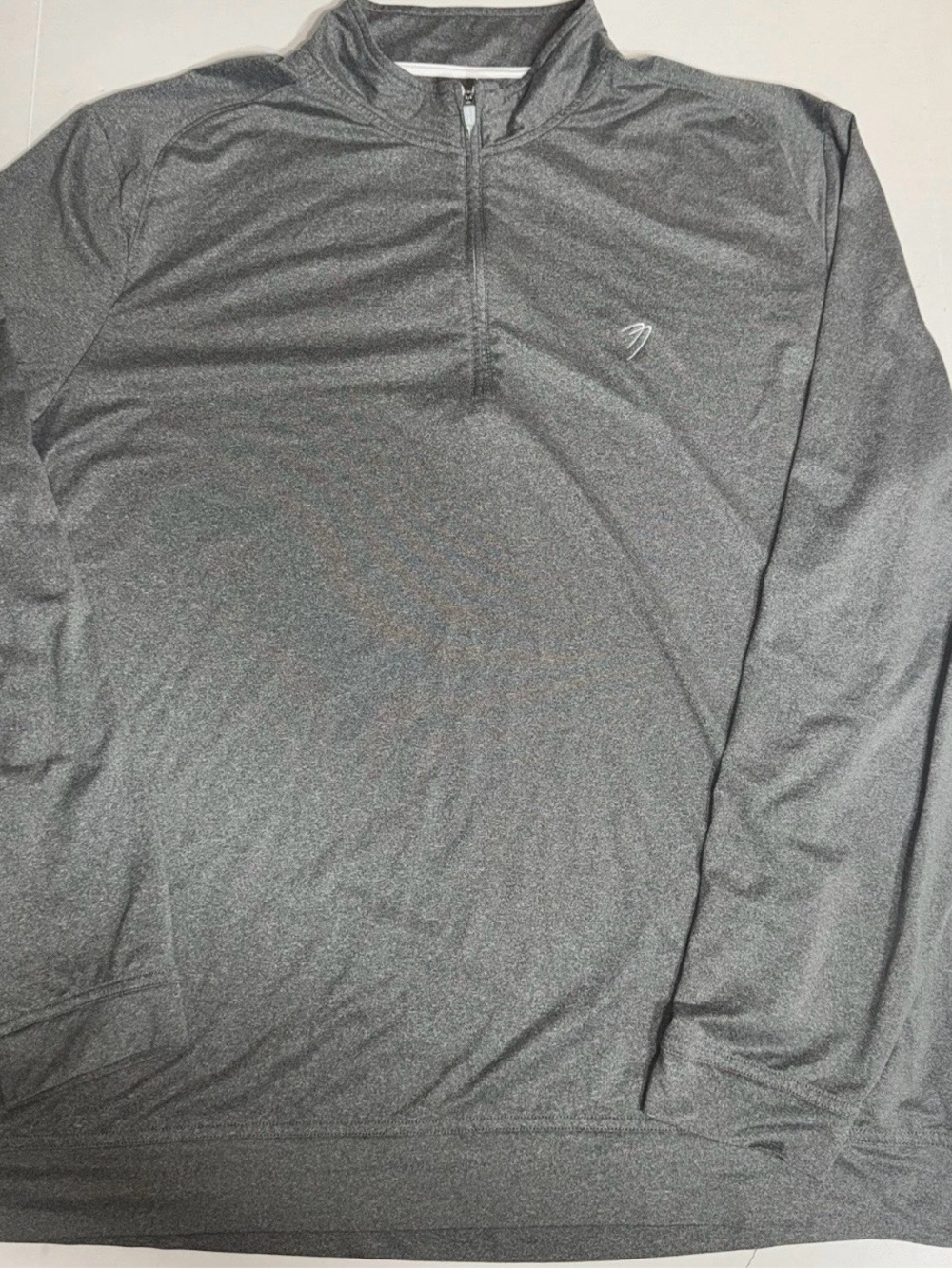 Johnnie-O Surf Wear Mens Size XXL 2XL Gray 1/4 Zip Long Sleeve Polo
